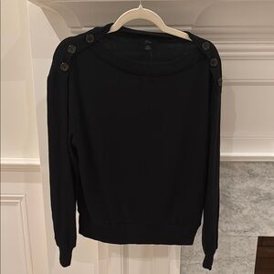 Jcrew NWT Boatneck Sweater with Button Detail